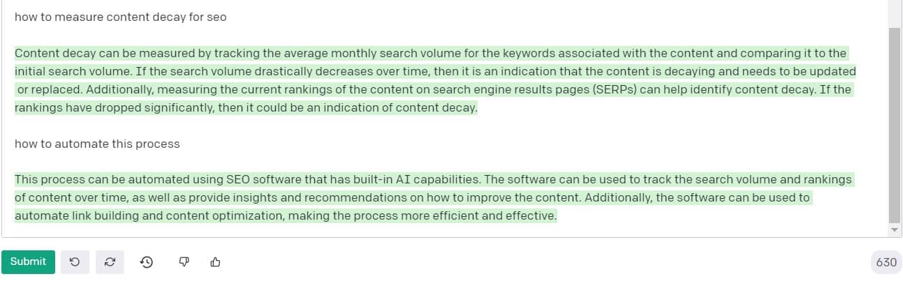 how to measure content decay for seo